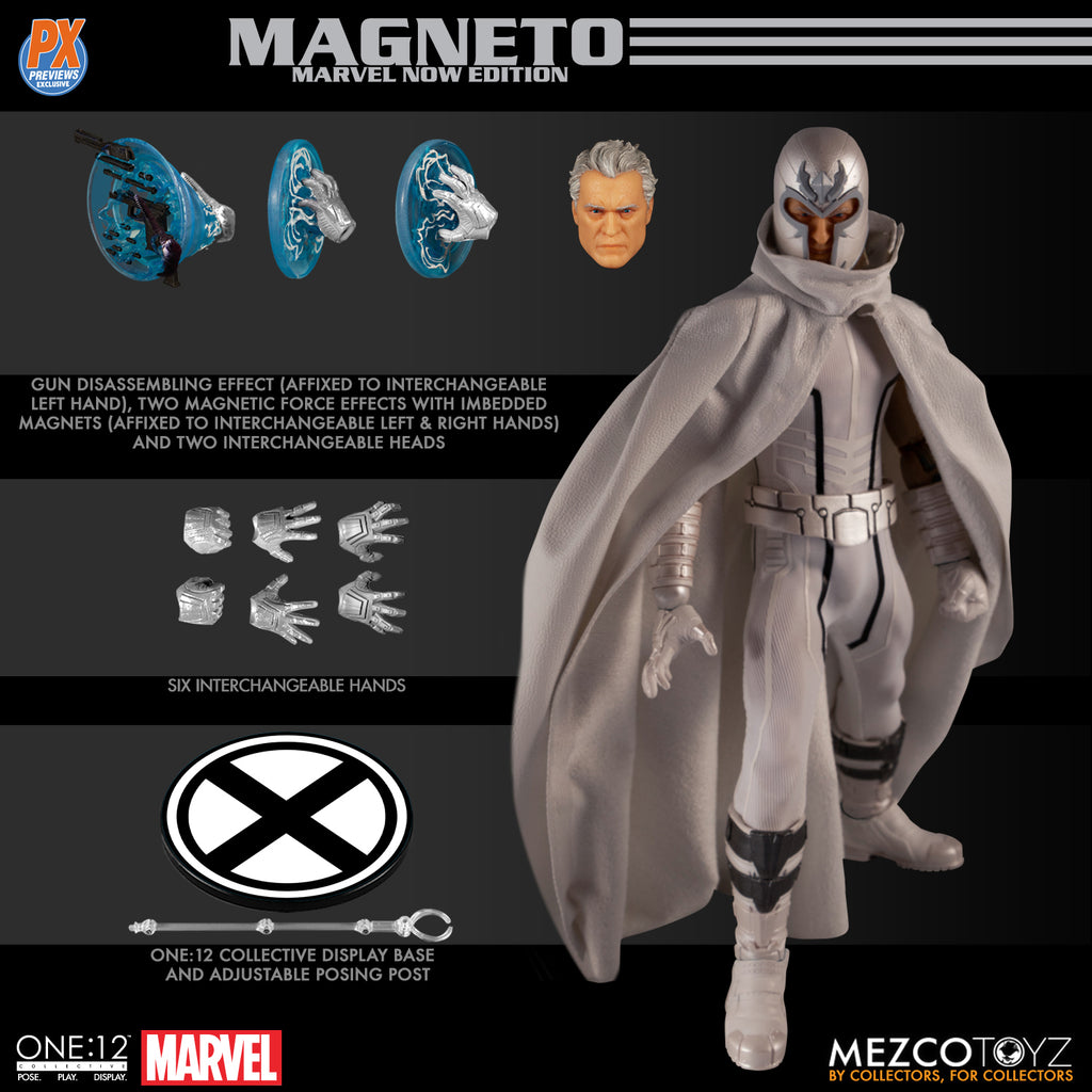 mezcoone:12collective マグニートー Mezco ONE:12 Collective Magneto Figure Photos & Order Info
