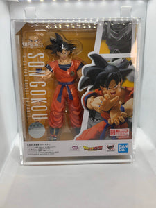 T4 ACRYLIC CASE for Dragon Ball Z, Goku Raised on Earth Bandai S.H.Figuarts Action Figure